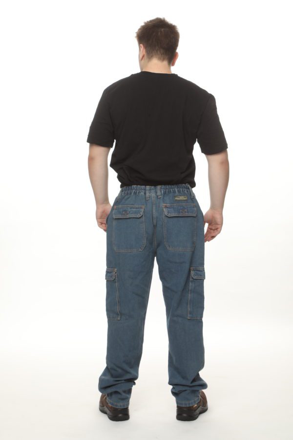 מכנס ג'ינס דגמ"ח גב