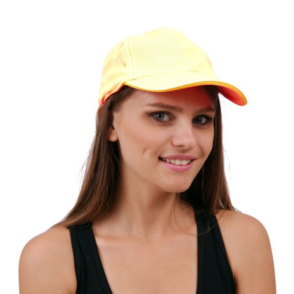 כובע דריפיט שש פאנל צהוב